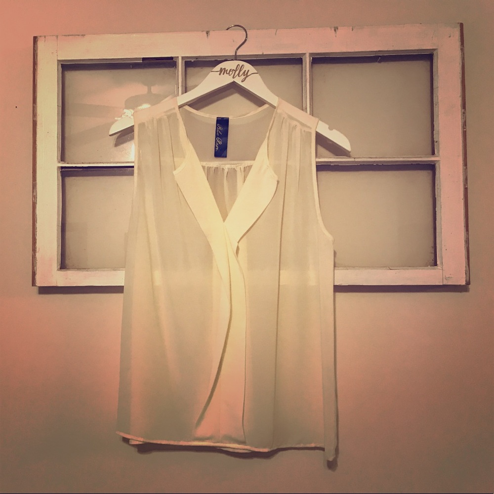 Sheer Off white blouse