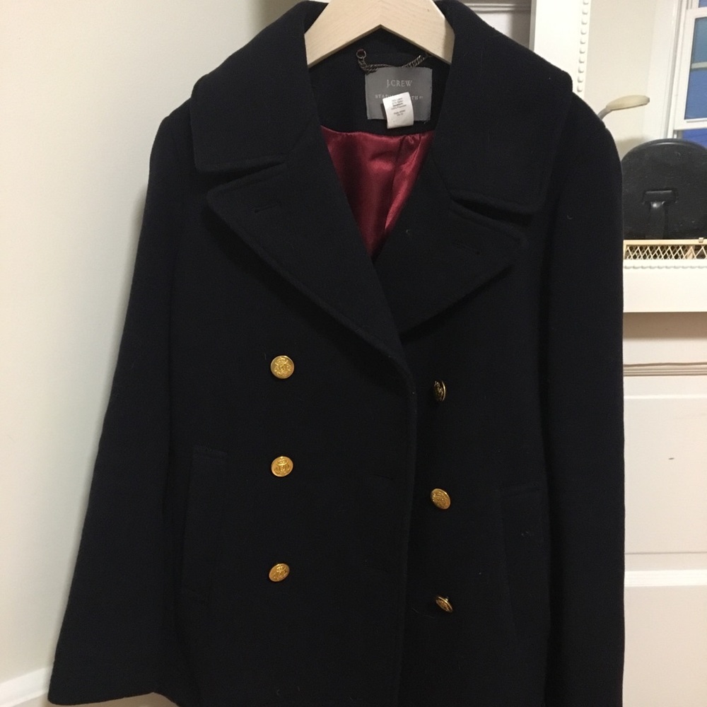 J.Crew Navy Wool Peacoat