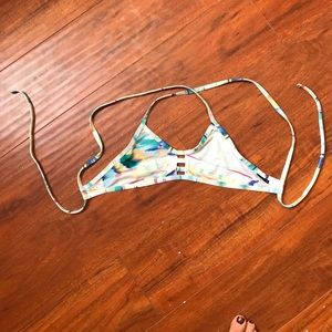 Jolyn swim small watercolor vent bikini top