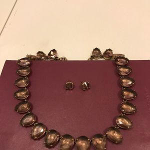 J Crew statement necklace 1 + stud earrings