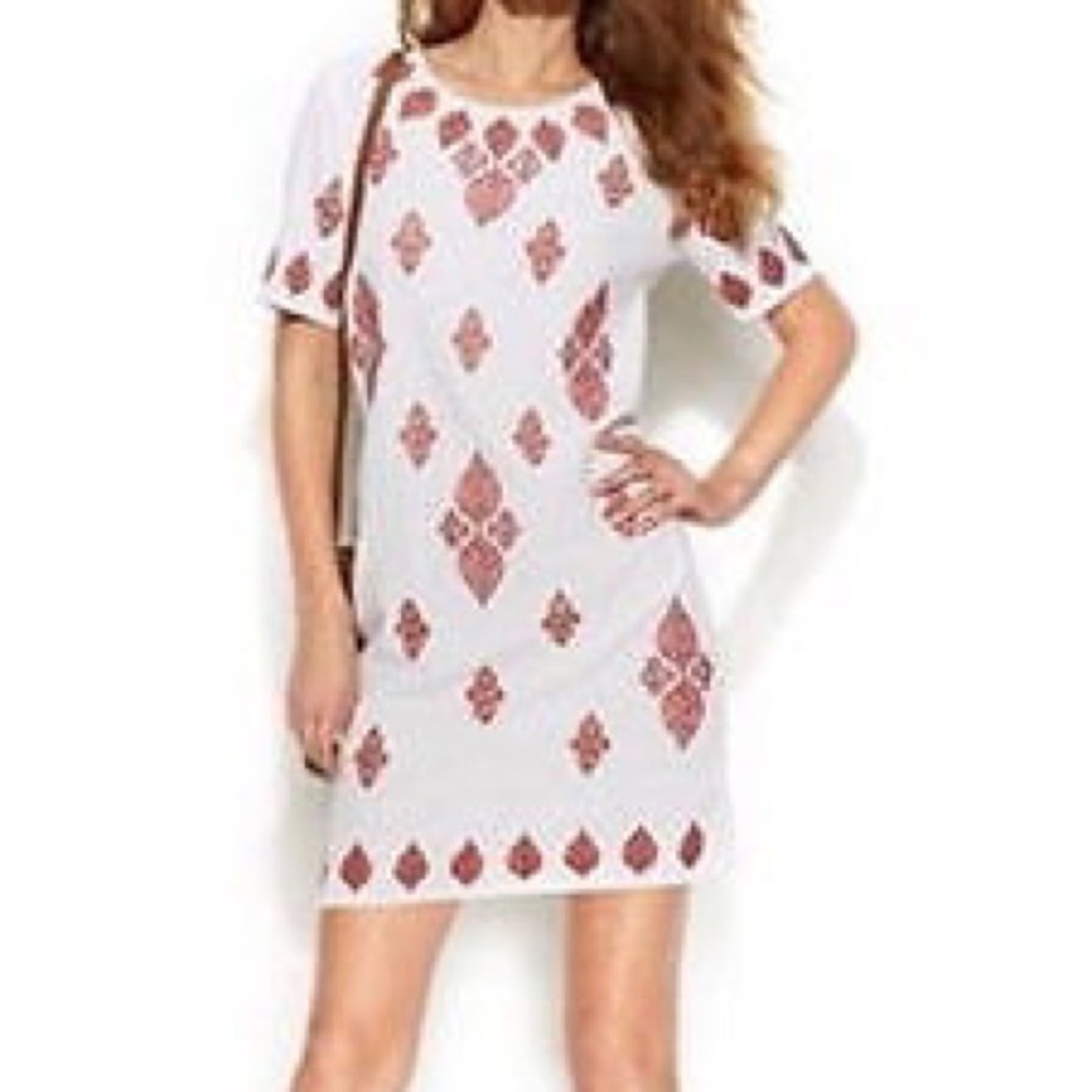 Michael Kors Embroidered Gauze Dress