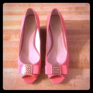 COACH Peep Toe Wedge