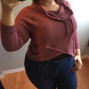 Cropped sweater top