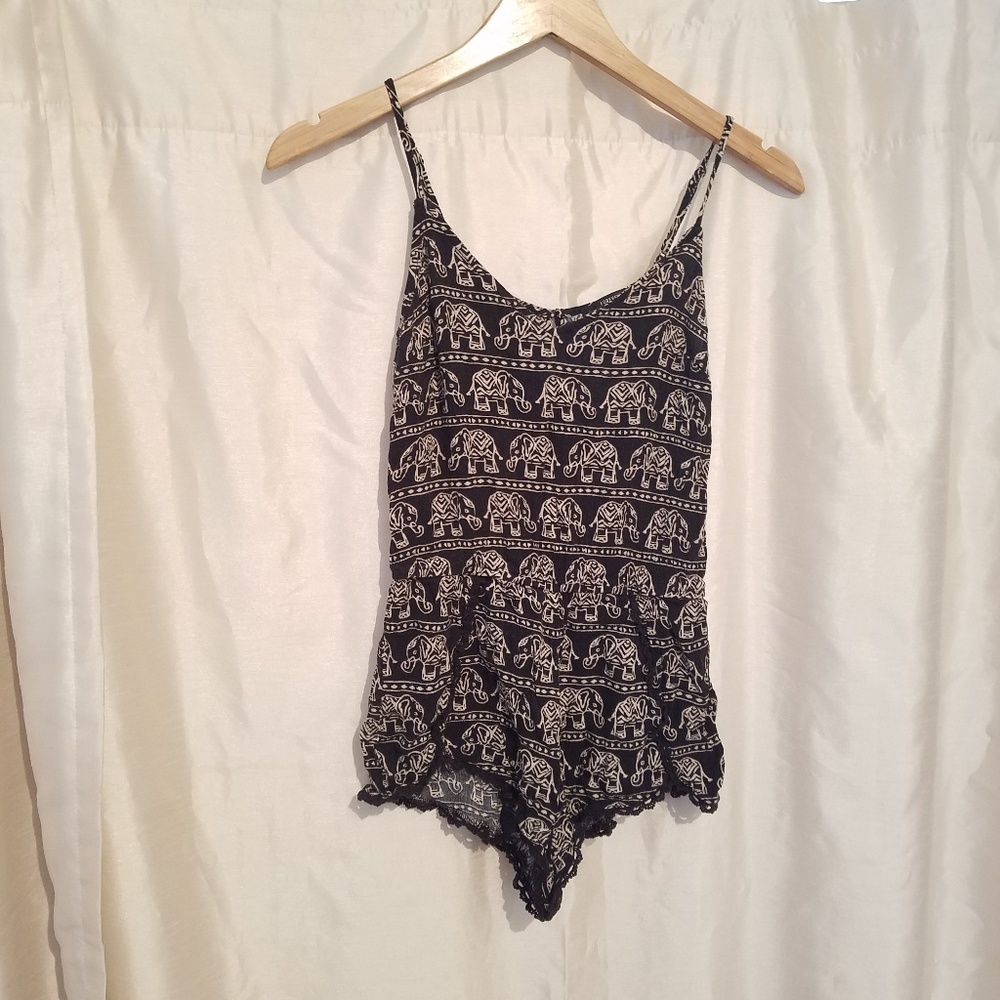 Forever 21 Elephant print Romper