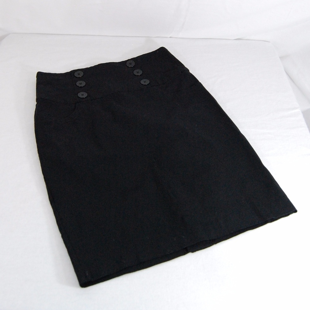 *FREE with purchase* High Waisted Skirt with Button Detail