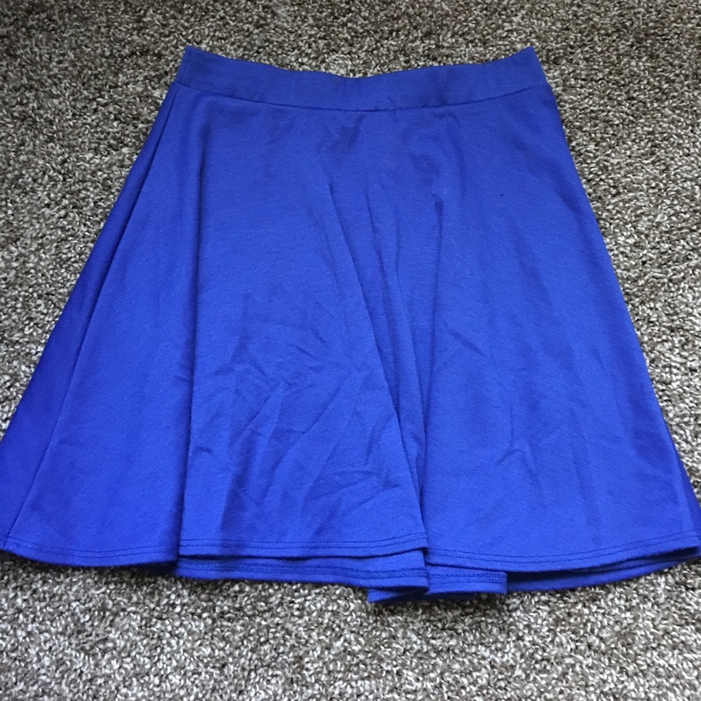 Royal Blue Skater Skirt