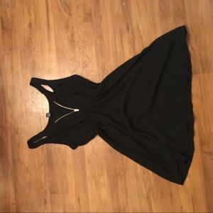 Black zipper dress