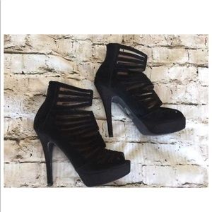 High-Heel-Black-Suede-Cage-Bootie