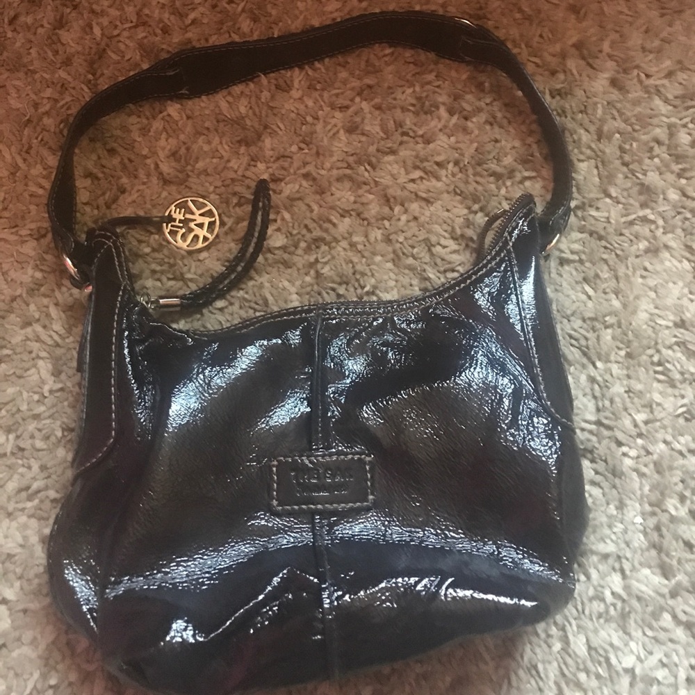 Brown Patent Leather Purse