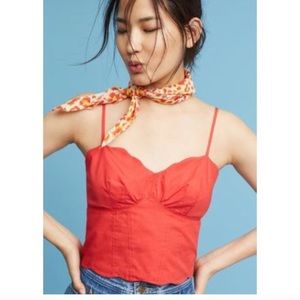 Anthropologie Maeve Scalloped Crop Top Anthropologie Maeve Scalloped Crop Top