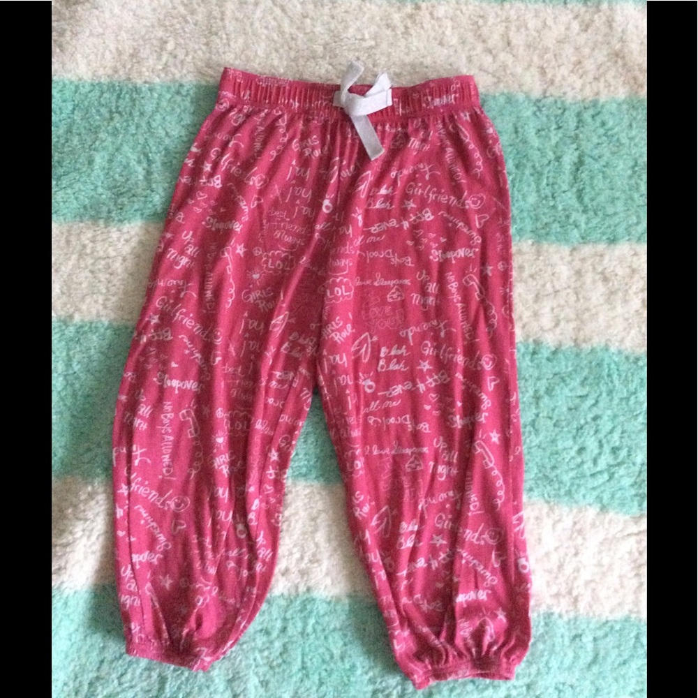 Pink Capri pajama pants
