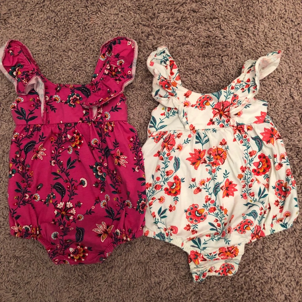 2 old navy rompers
