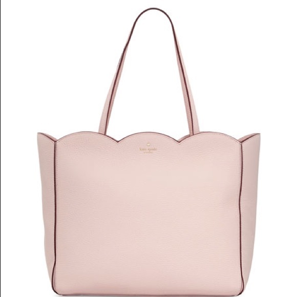 ❗️SOLD❗️Kate Spade Leewood Place Pink Scallop Tote - Picture 6 of 7