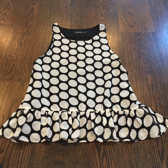 NWOT MINKPINK Polka Dot Top - Picture 3 of 8
