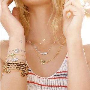 Alex & Ani feather necklace & bracelet set
