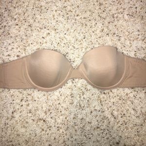 Nude strapless bra
