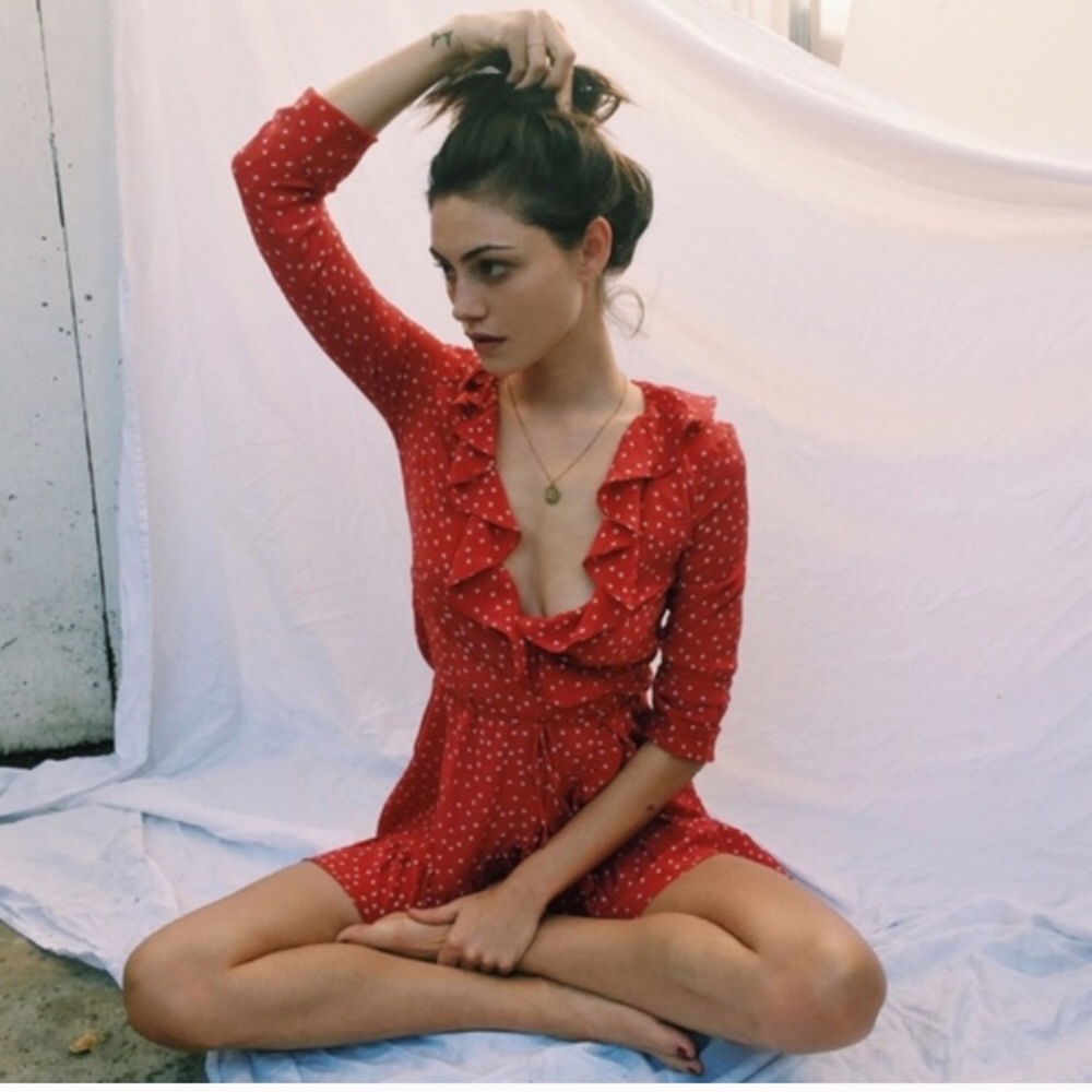 🍒Back in stock🍒 red star mini dress