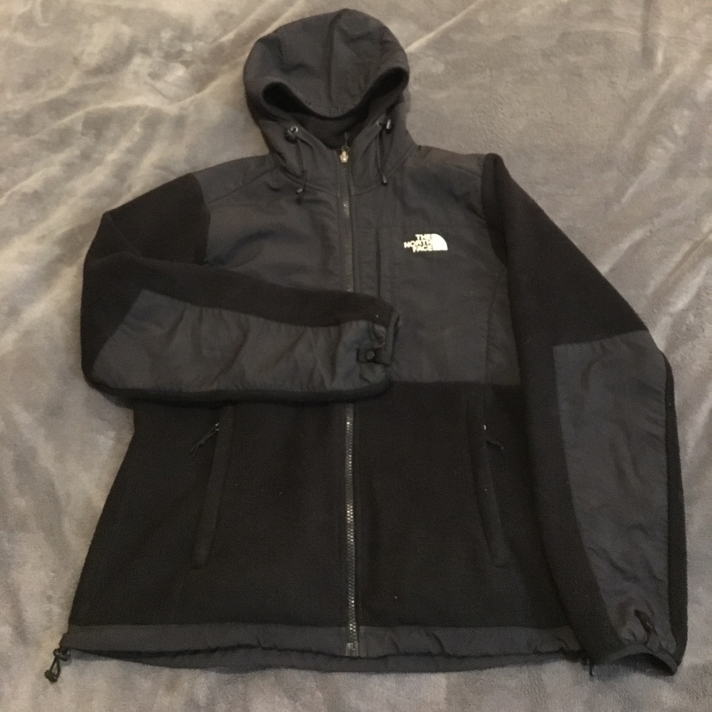 North Face Black Fleece Jacket w/ Hood