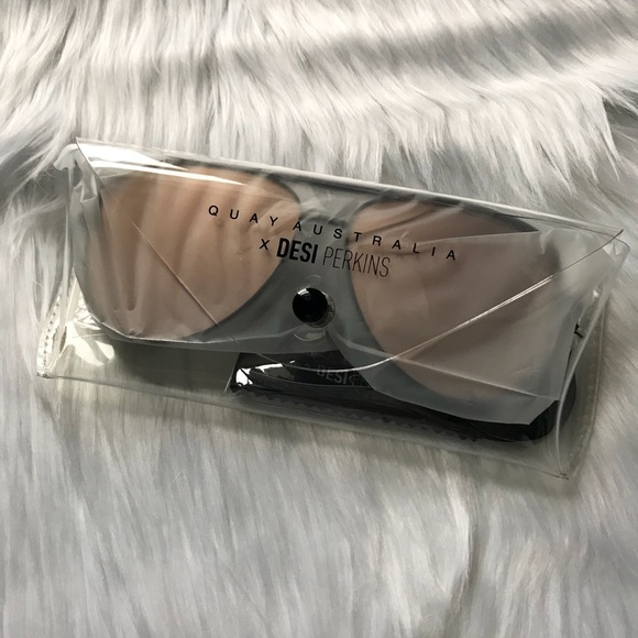 Quay Australia Desi High Key Gunmetal Rose Gold - Picture 2 of 5