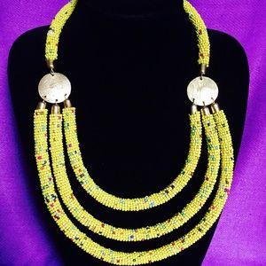 Handmade African beaded necklace