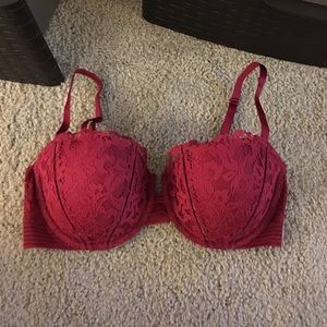 34DD Very sexy balconet red/burgundy bra