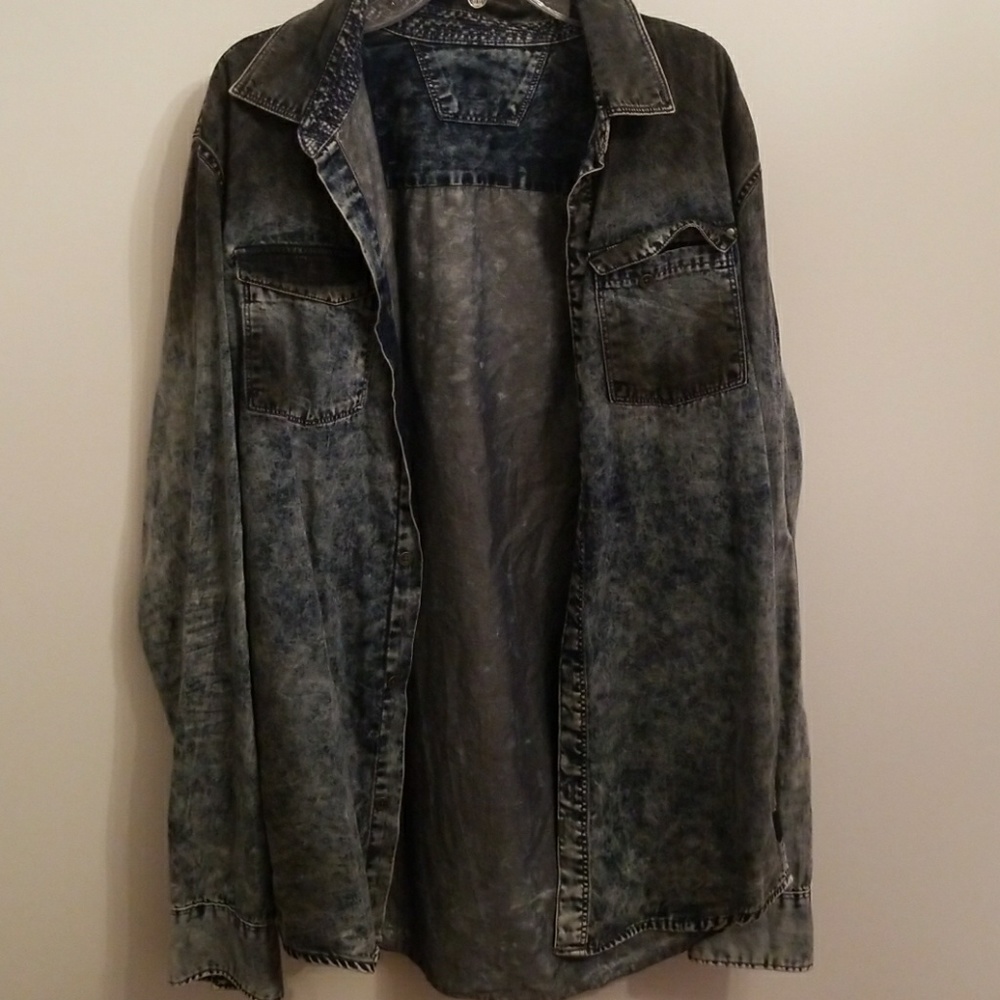 Calvin Klein mens jean button down