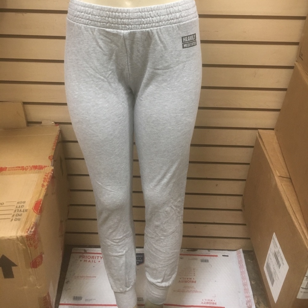 YogaRx pants gray new sweatpants heavily meditated
