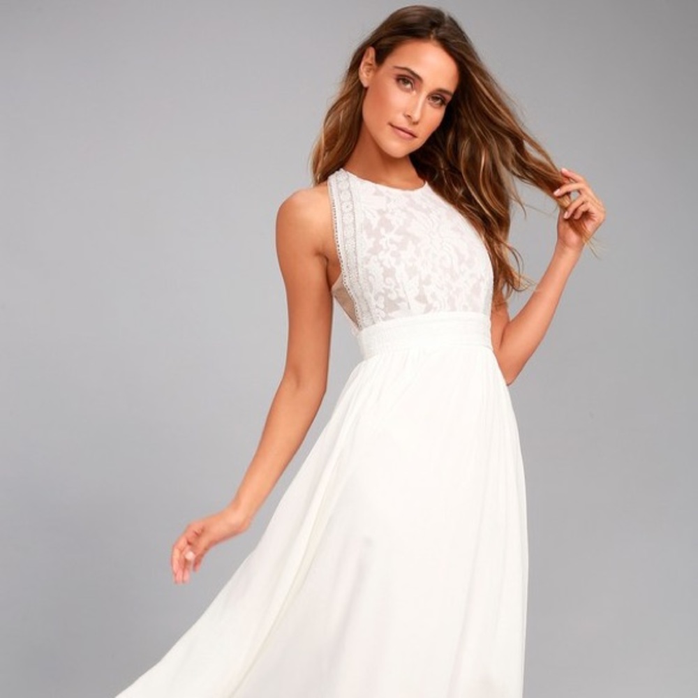 Lulus forever white dress