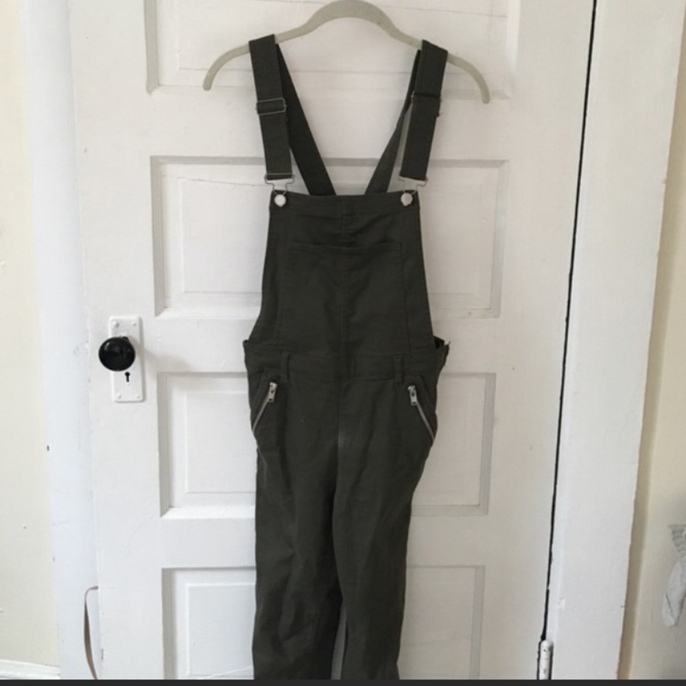 Army green overalls
