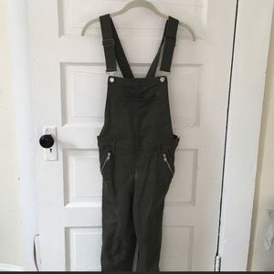 Army green overalls