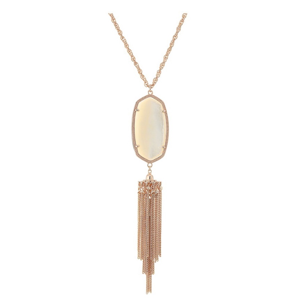 Kendra Scott Rose Gold Rayne Long Necklace