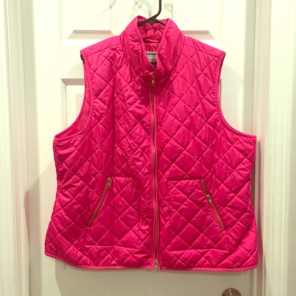Old Navy Pink Quilted Vest