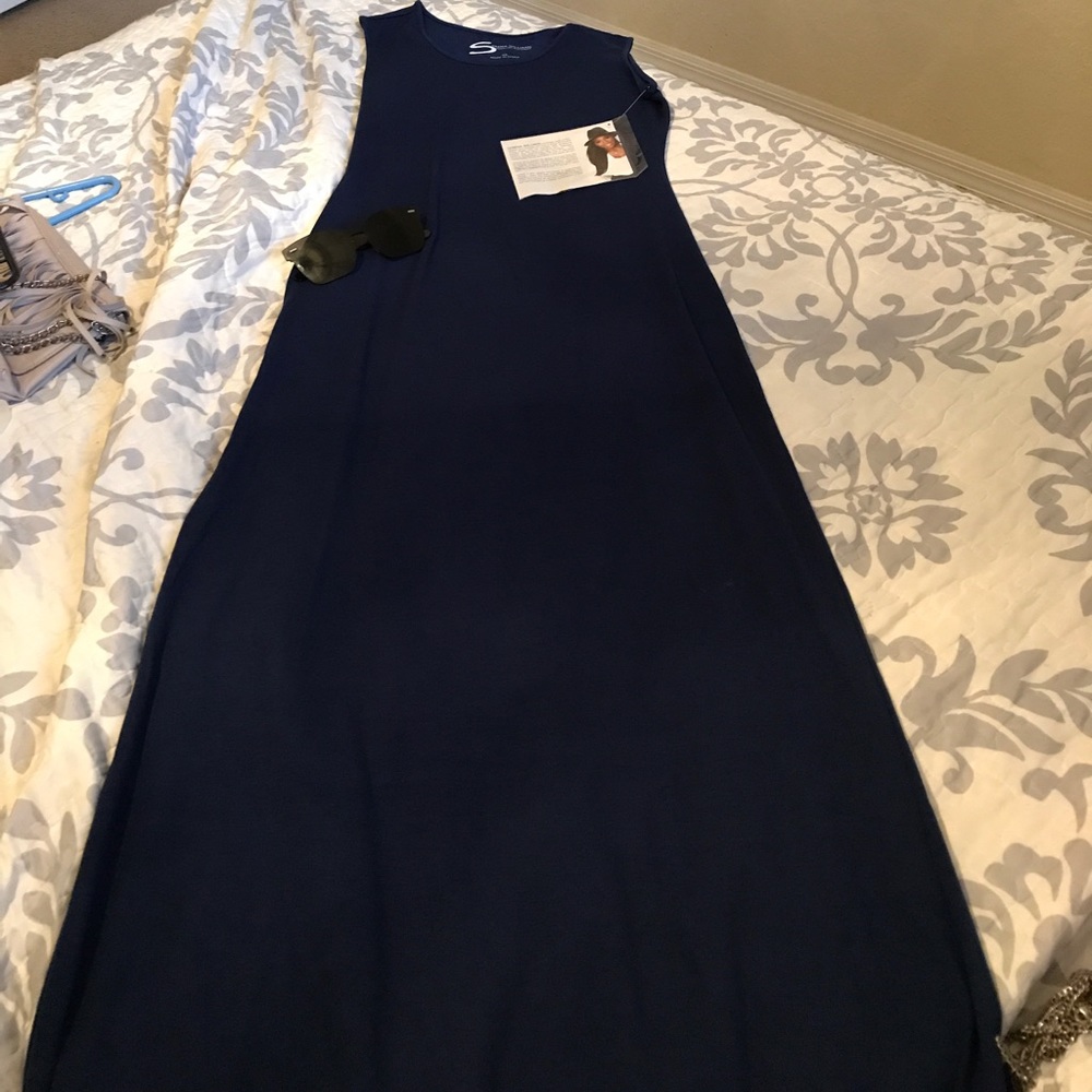 Blue maxi dress