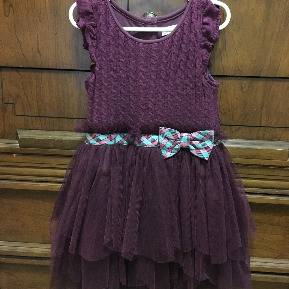 Matilda Jane purple sweater tulle dress size 4