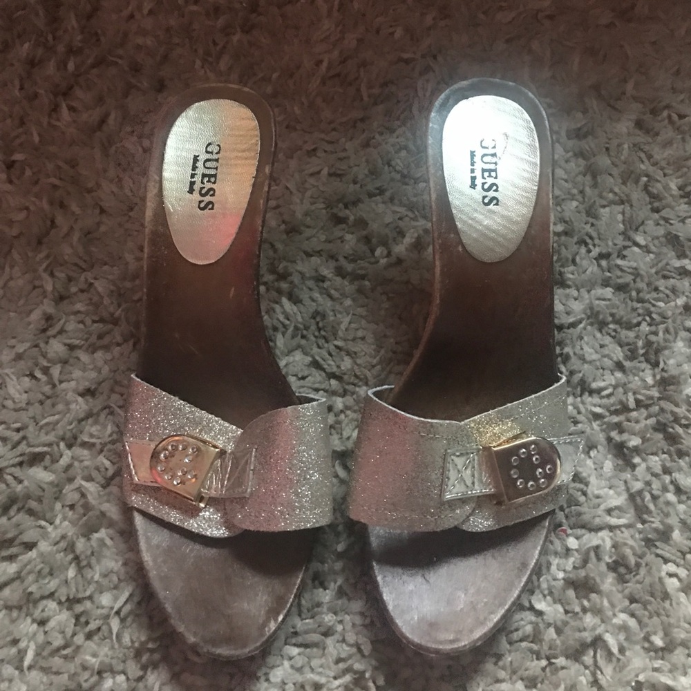Metallic Gold High Heel Sandals