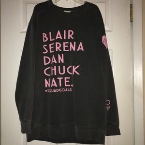 Squad goals sweatshirt (gossip girl)