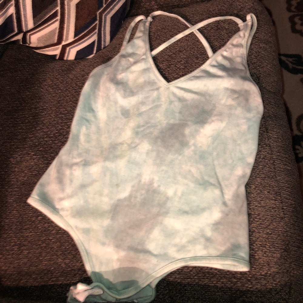 Tiedye body suit! Blue white and gray!