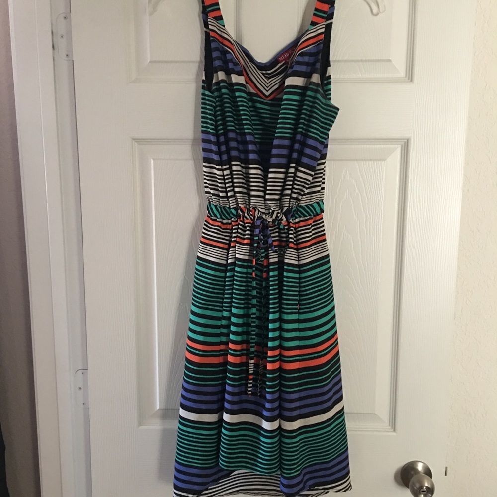 Multi colored high low dress