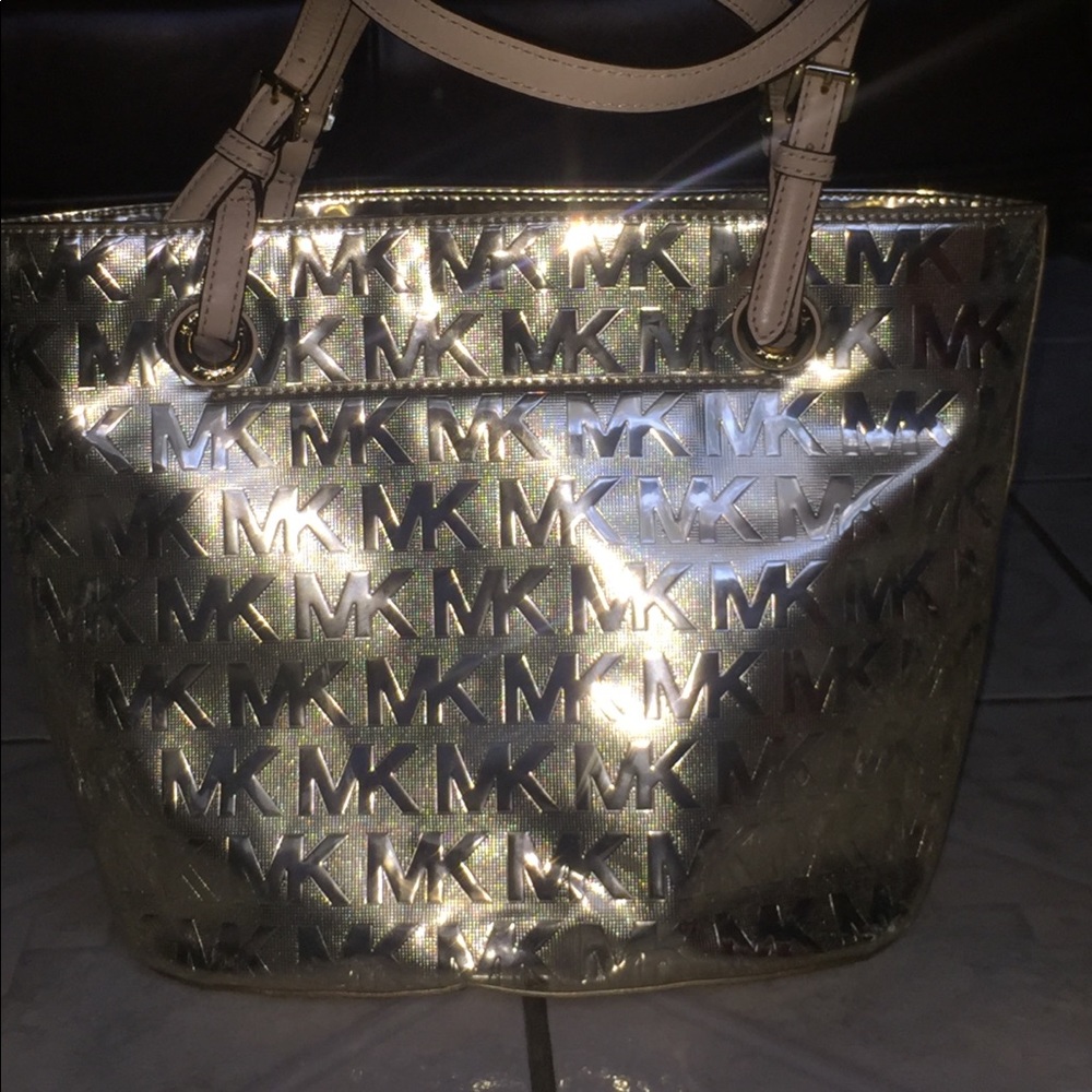 Gold Michael Kors Tote