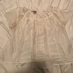 White lace blouse from Forever 21