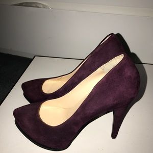 Dark purple high heel