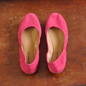 Lucky Brand Pink Suede Ballet Flats