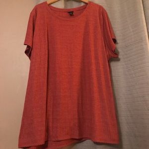 Rust colored t-shirt front torrid