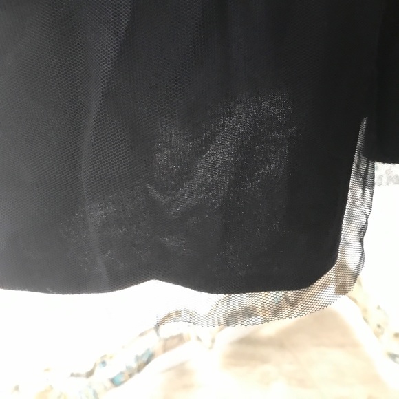 Dark Blue Formal Gown With Mesh Cutouts - Picture 4 of 5