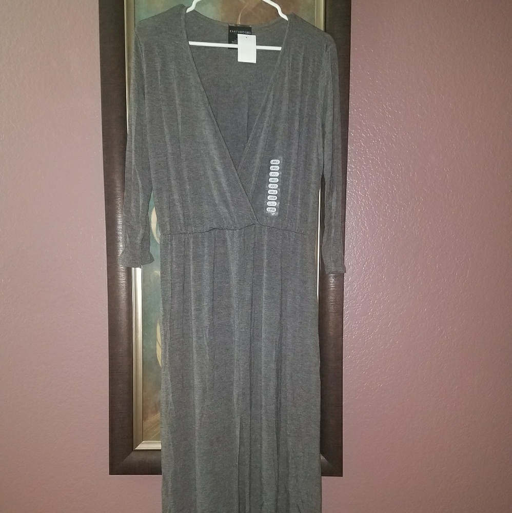 Earthbound grey maxi dress