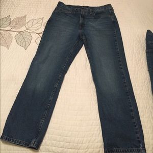 Faded Glory Men's straight fit 34 x 29 blue jeans