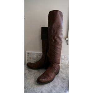 Aldo Over The Knee Leather Foldable Boots