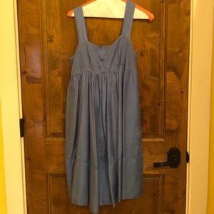 100% Silk Express Blue Dress