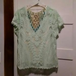 Express lace top