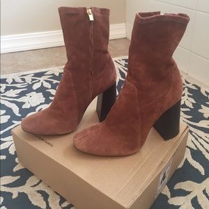 Zara faux suede boots